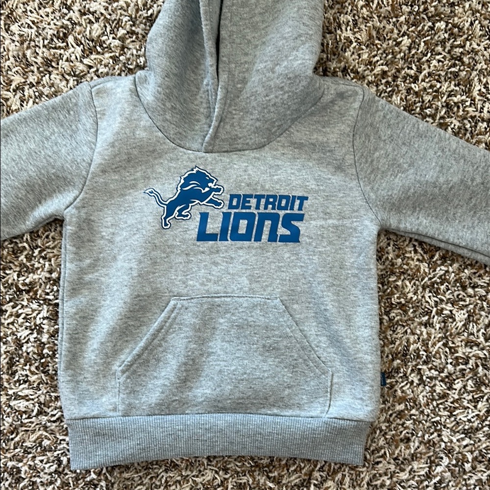 NWOT Toddler Detroit Lions Gray Hoodie 2T